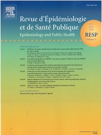 Magazine Revue d'Epidémiologie et de Santé Publique