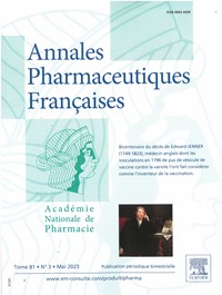 Magazine Annales Pharmaceutiques Françaises