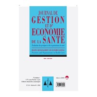 Journal de Gestion et d'Economie de la Santé