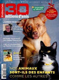 Abonement 30 MILLIONS D'AMIS - Le magazine pour mieux comprendre et aimer les animaux - Economisez jusqu'à 45% L'abonnement magazine animaux pour tout connaître de la vie de vos animaux. 1 an - 11 n° - Le seul magazine familial, pra - Prix si achat au numéro : 44 € - (...)