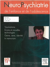 Neuropsychiatrie de l'Enfance et de l'Adolescence