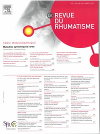 Magazine Revue du Rhumatisme