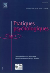 Magazine Pratiques Psychologiques
