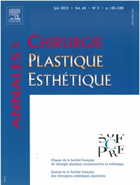 Magazine Annales de Chirurgie Plastique et Esthétique