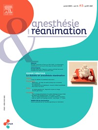 Magazine Anesthésie et Réanimation