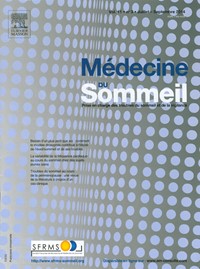 Magazine Médecine du Sommeil