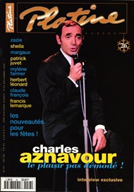 Platine Charles Aznavour Decembre 1995 n° 26