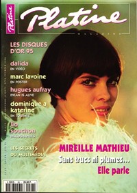 Platine Mireille Mathieu Février 1996