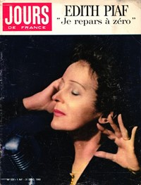 Jours de France du 31-12-1960 Edith Piaf