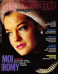 Figaro magazine du 17-12-1988 Romy Schneider n° 13781