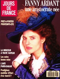 Jours de France du 21 Janvier 1989 Fanny Ardant
