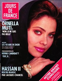 Jours de France du 14 Mars 1987 Ornella Muti
