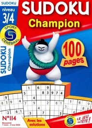SC Sudoku Champion Niveau 3/4  n° 114