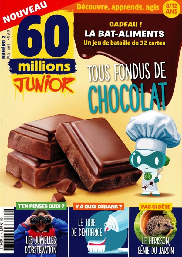 60 millions Junior 2 (01/03/2024) (Hors-série) ; Tous fondus de chocolat