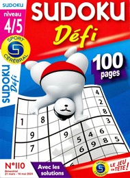 SC Sudoku Défi Niv 4/5 n° 110