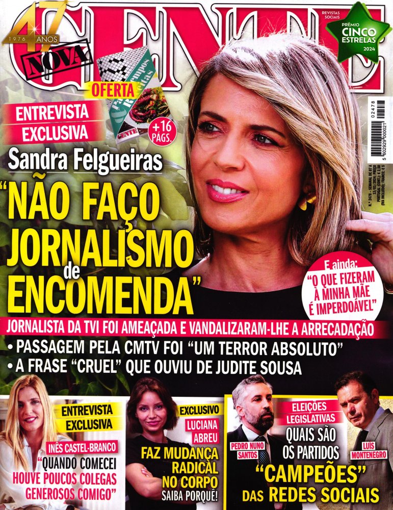 Numéro 2478 magazine Nova Gente Portugal