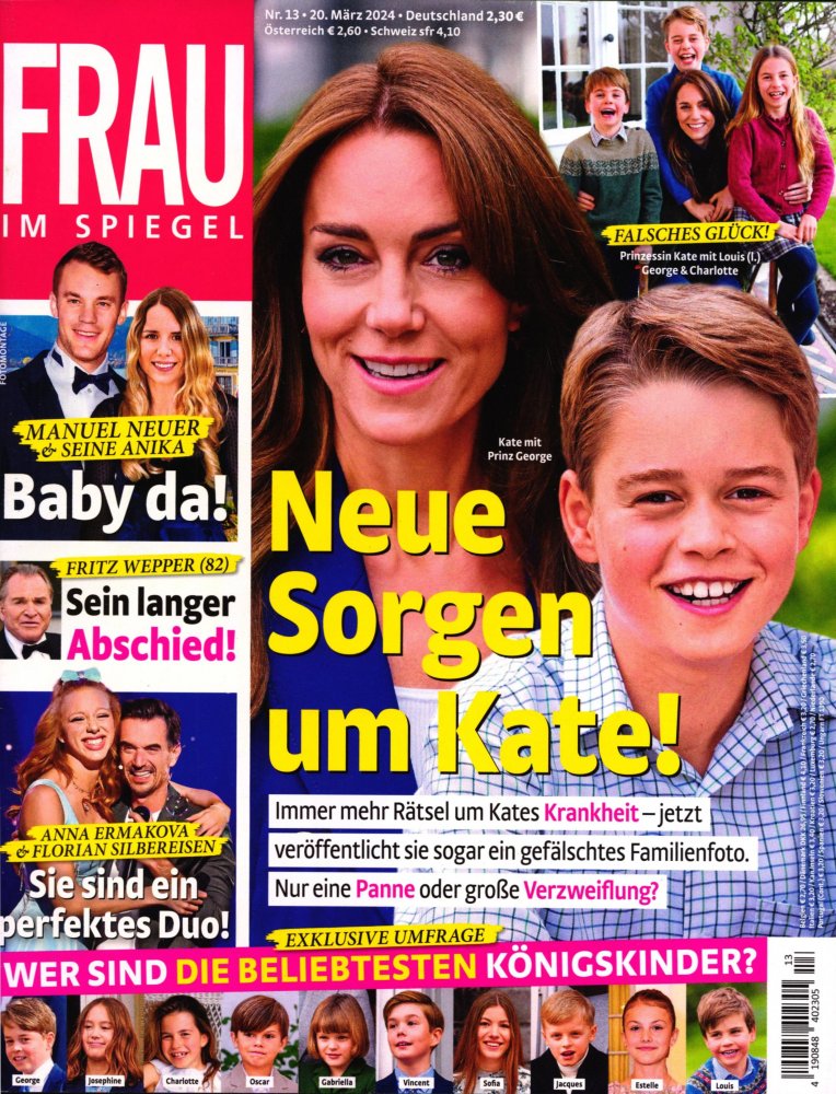 Numéro 2413 magazine Frau Im Spiegel