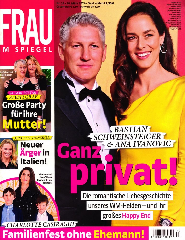 Numéro 2414 magazine Frau Im Spiegel