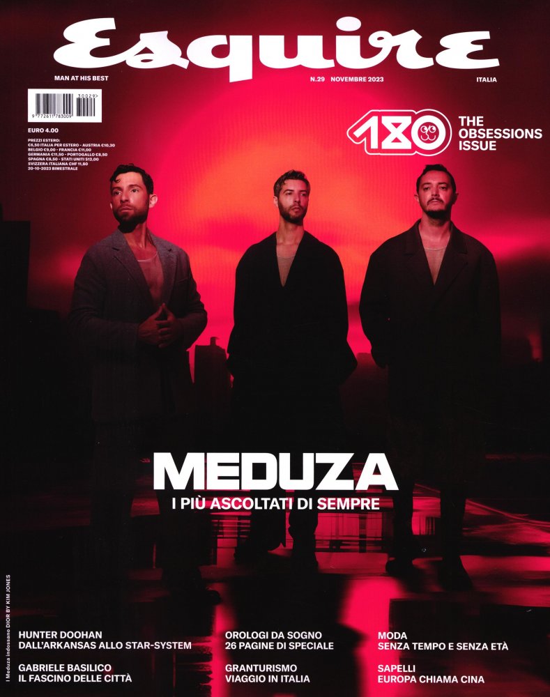 Numéro 29 magazine Esquire It  (Italie)