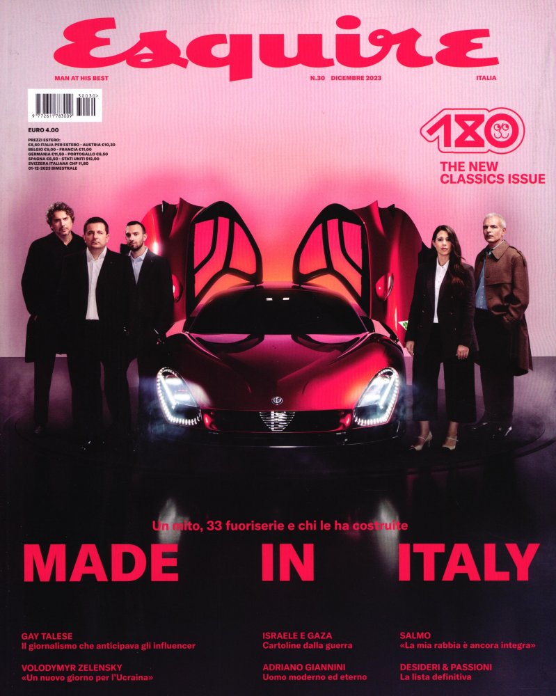 Numéro 30 magazine Esquire It  (Italie)