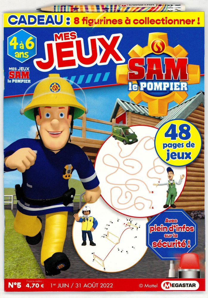 Numéro 5 magazine Mes Jeux Sam Le Pompier