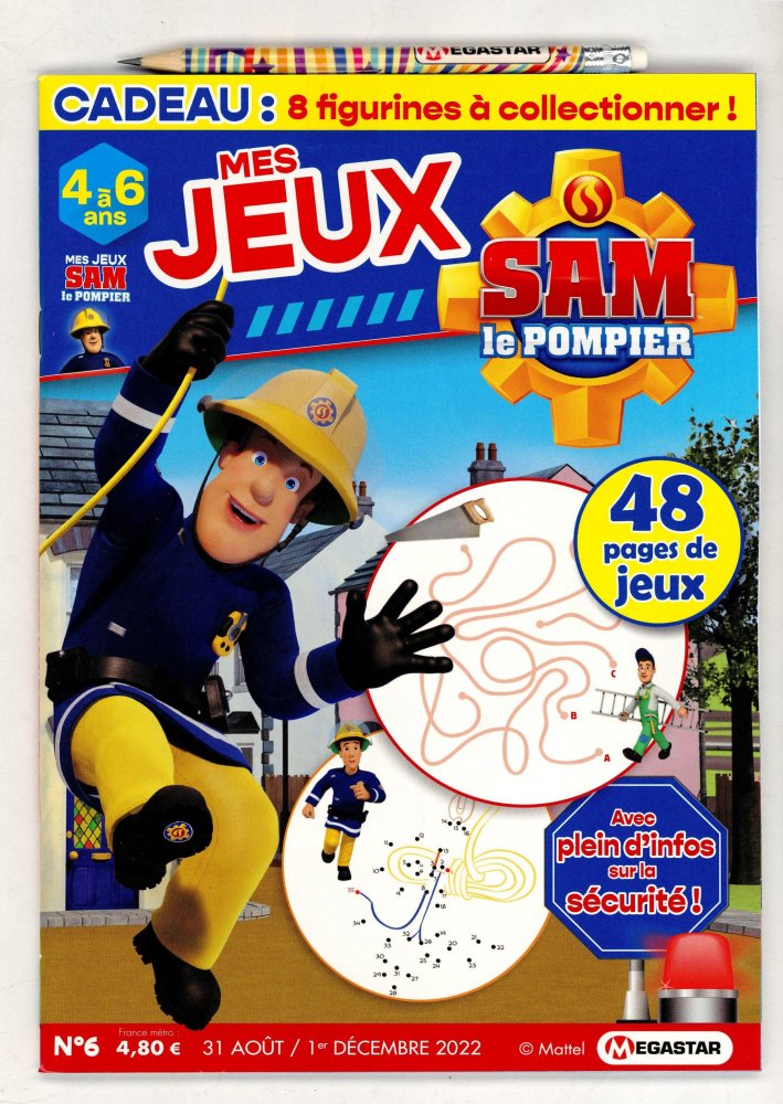 Numéro 6 magazine Mes Jeux Sam Le Pompier