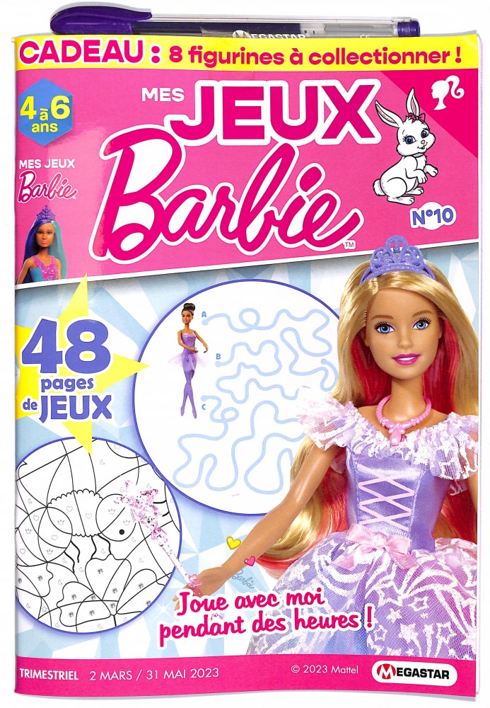 Numéro 10 magazine MG Mes Jeux Barbie 4/6ans