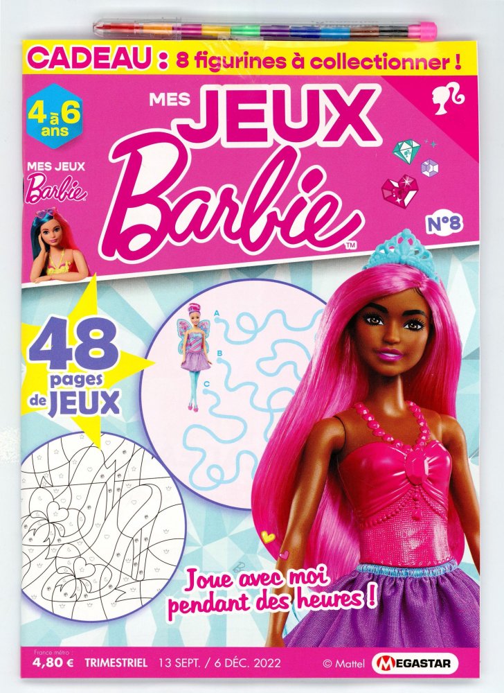 Numéro 8 magazine MG Mes Jeux Barbie 4/6ans
