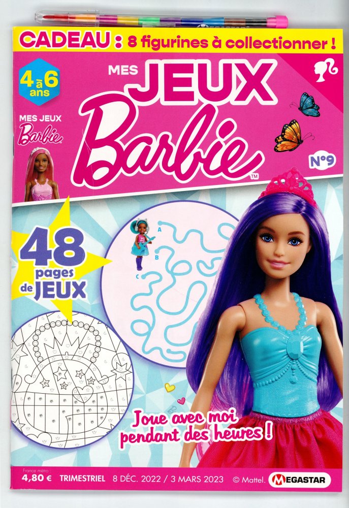Numéro 9 magazine MG Mes Jeux Barbie 4/6ans