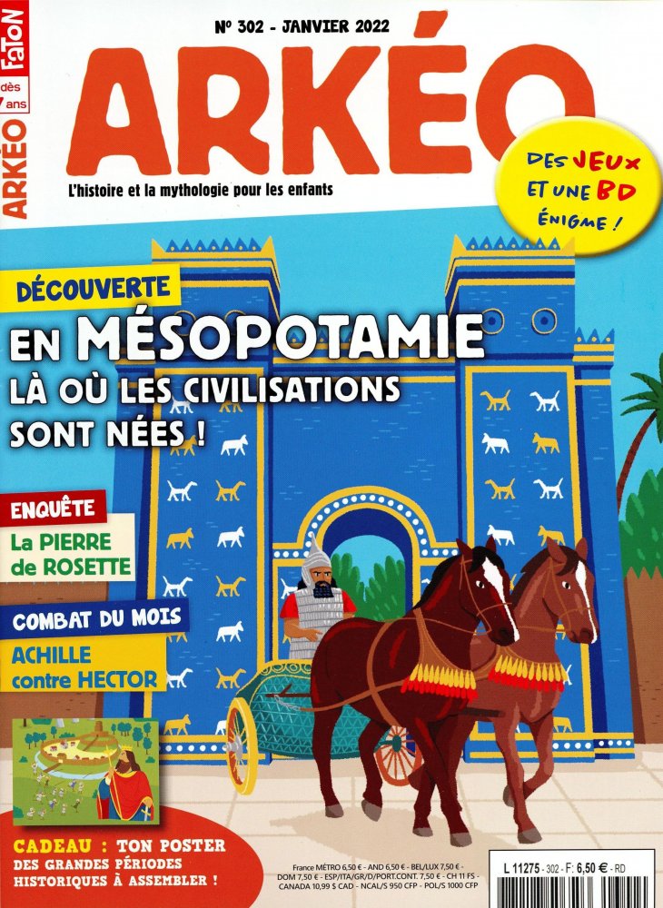 Numéro 302 magazine Arkéo