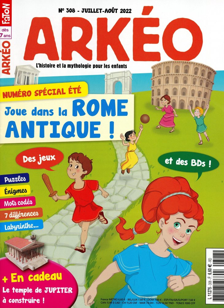 Numéro 308 magazine Arkéo