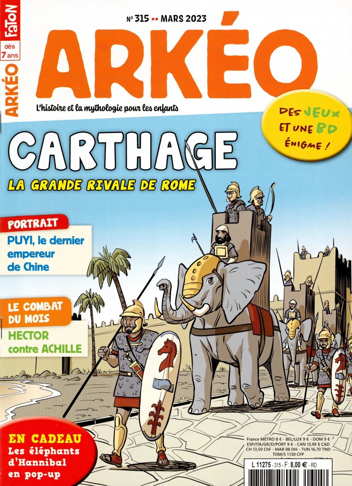 Numéro 315 magazine Arkéo