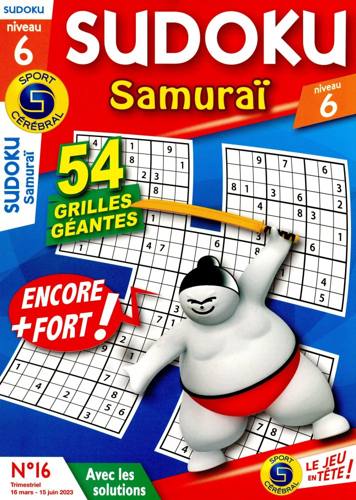 Numéro 16 magazine SC Sudoku Samuraï Niv 6