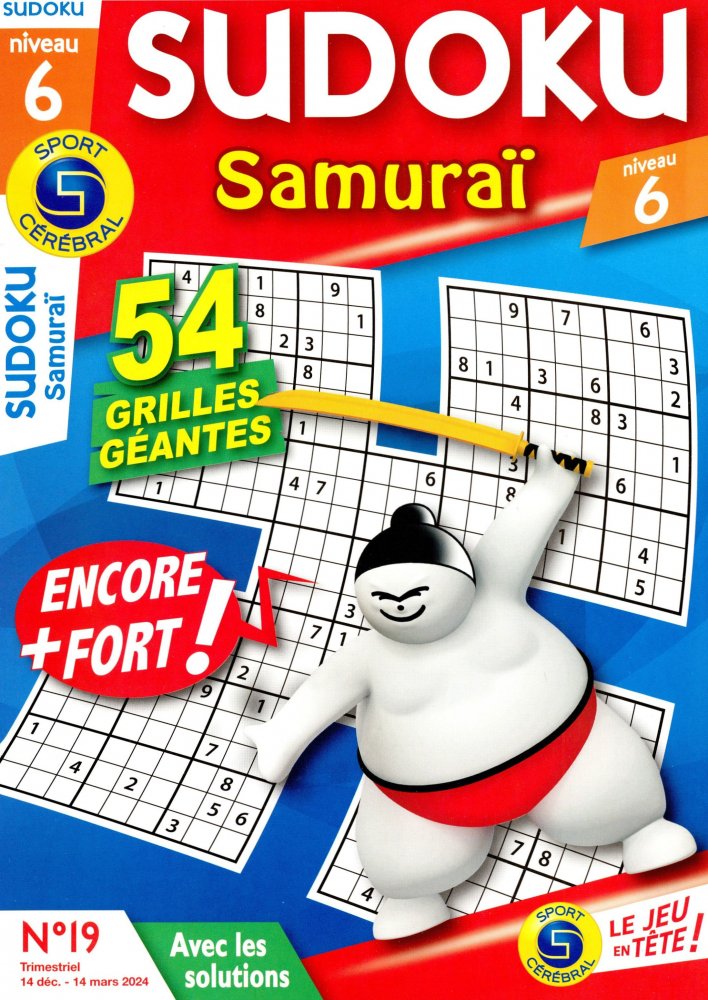 Numéro 19 magazine SC Sudoku Samuraï Niv 6