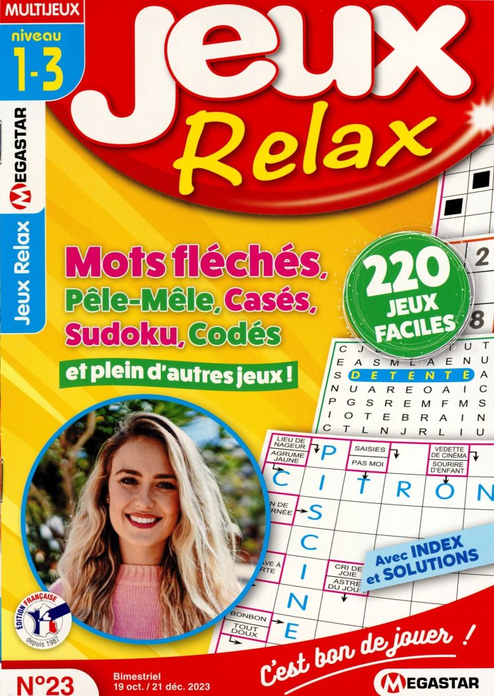 Numéro 23 magazine MG Jeux Relax Niv 1/3