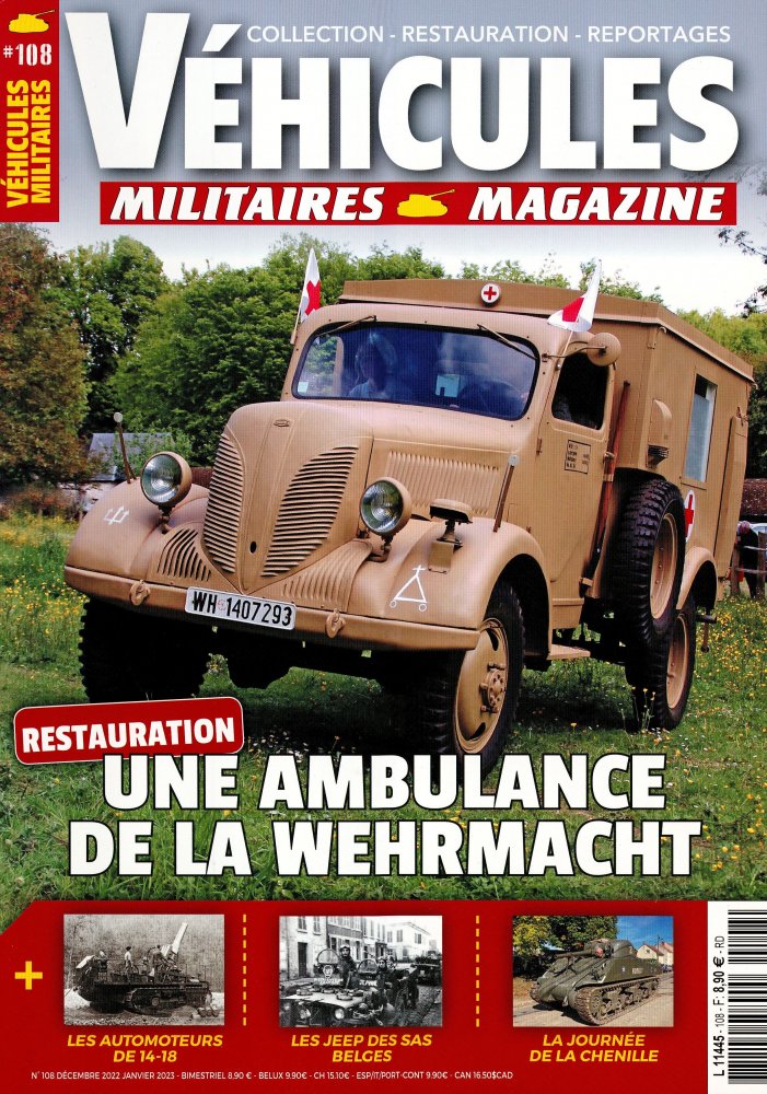 Numéro 108 magazine Véhicules Militaires Magazine