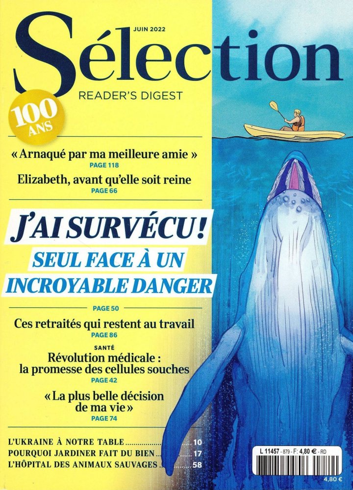 Numéro 879 magazine Séléction Reader Digest