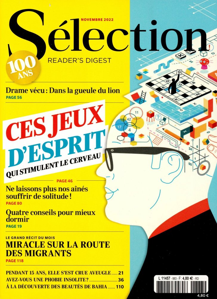 Numéro 883 magazine Séléction Reader Digest