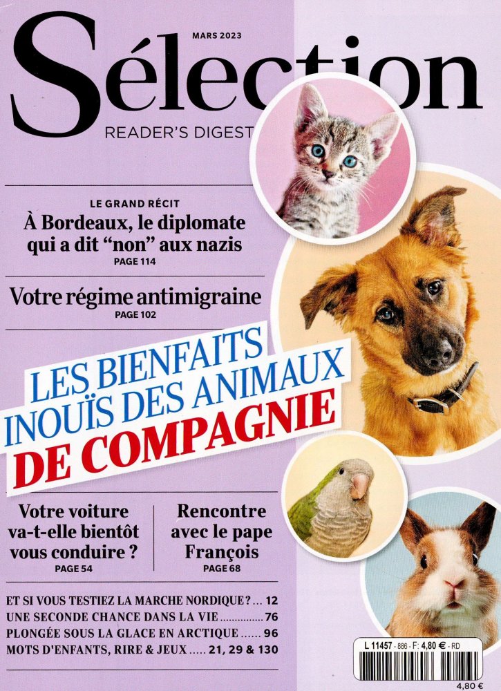 Numéro 886 magazine Séléction Reader Digest