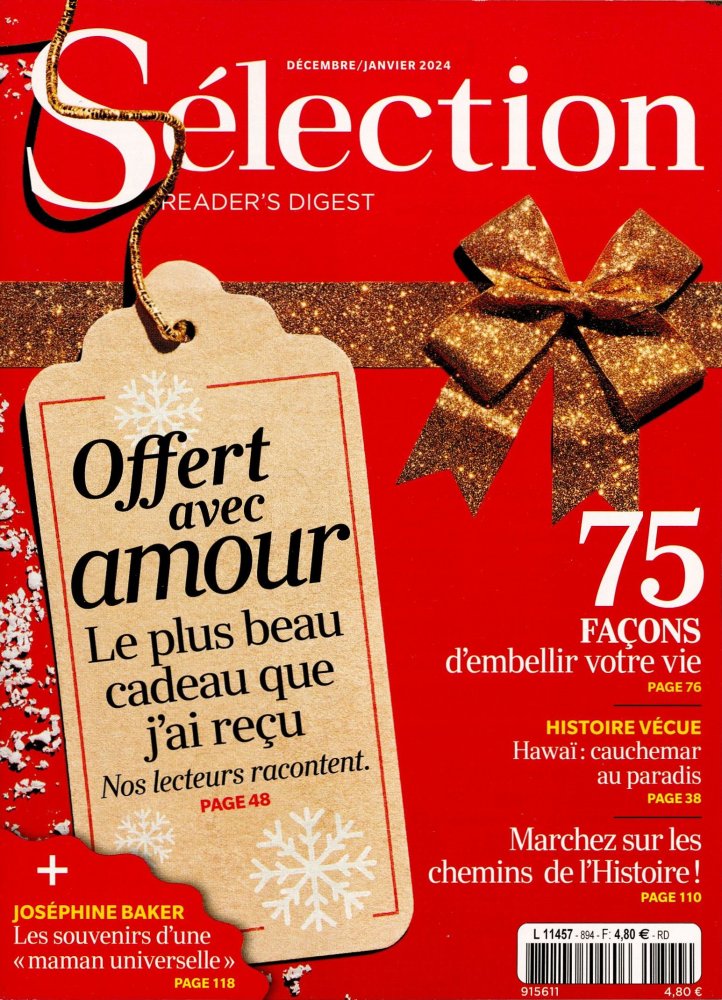 Numéro 894 magazine Séléction Reader Digest
