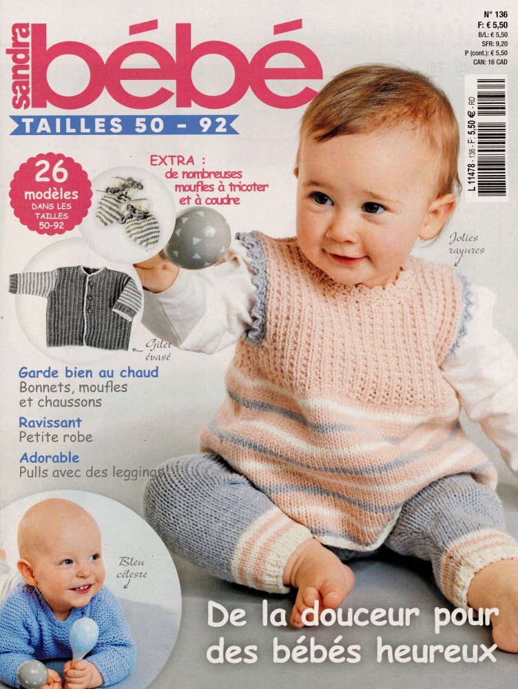 Numéro 136 magazine Sandra bébé