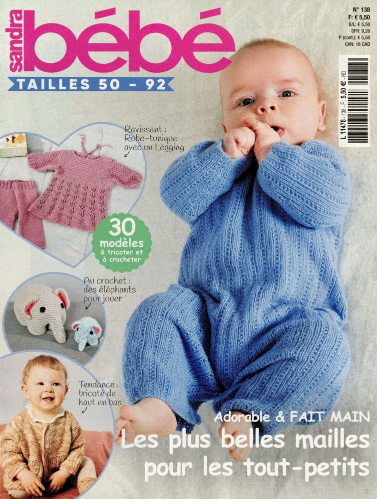 Numéro 138 magazine Sandra bébé
