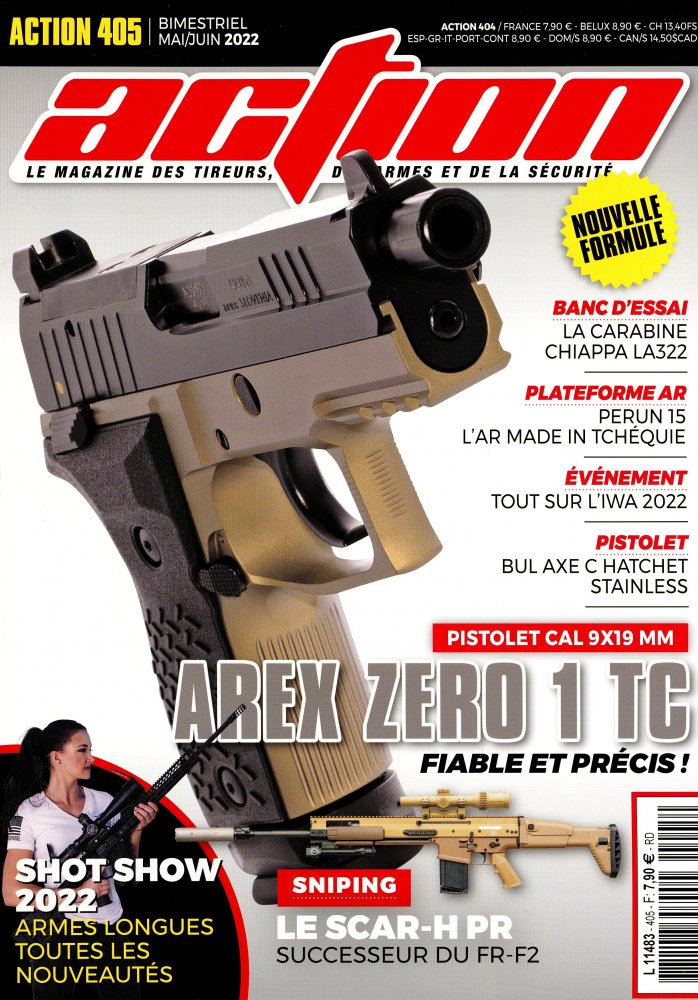 Numéro 405 magazine Action Armes & Tir