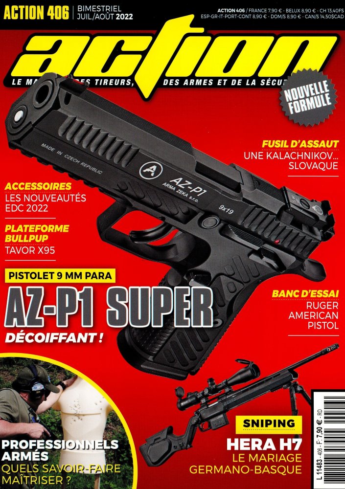 Numéro 406 magazine Action Armes & Tir