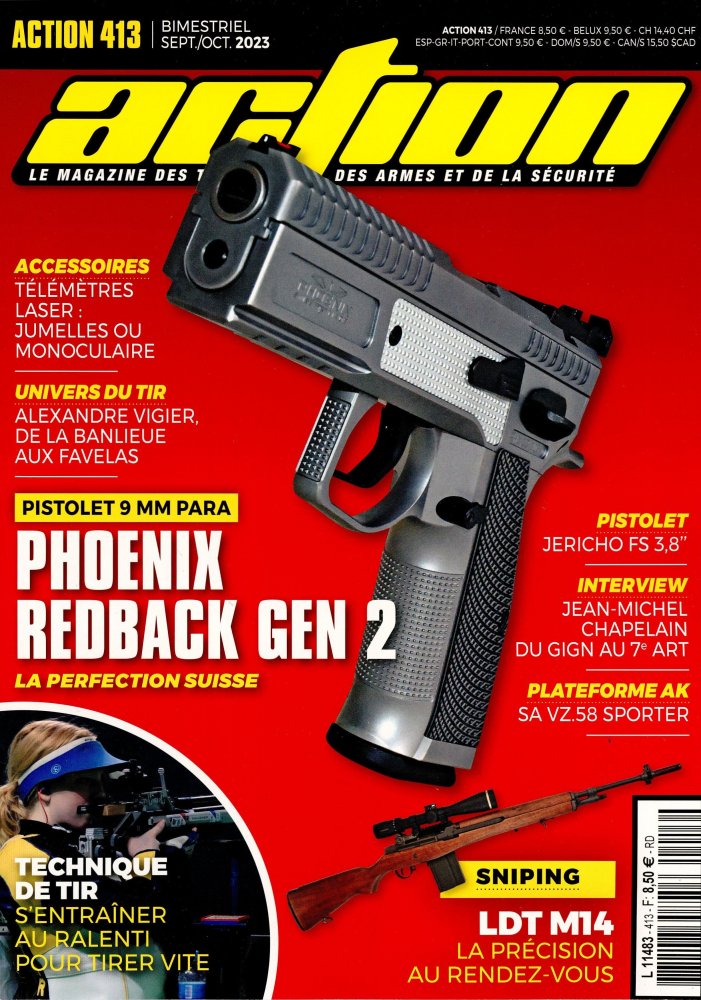 Numéro 413 magazine Action Armes & Tir + Gazette des Armes Collector