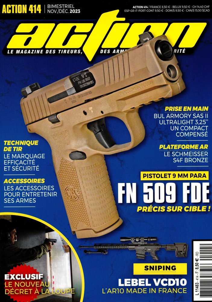 Numéro 414 magazine Action Armes & Tir