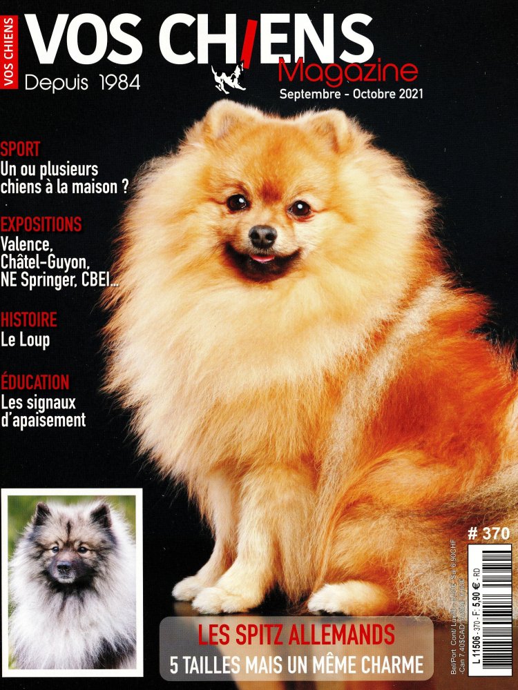 Numéro 370 magazine Vos Chiens Magazine