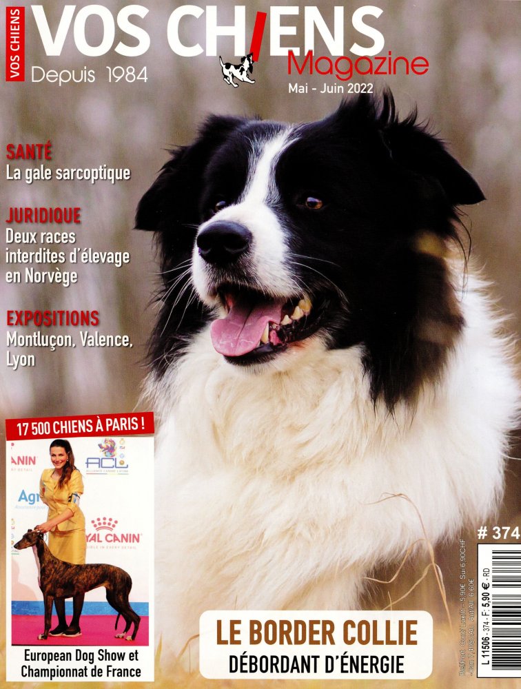 Numéro 374 magazine Vos Chiens Magazine