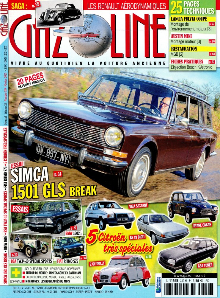 Numéro 319 magazine Gazoline