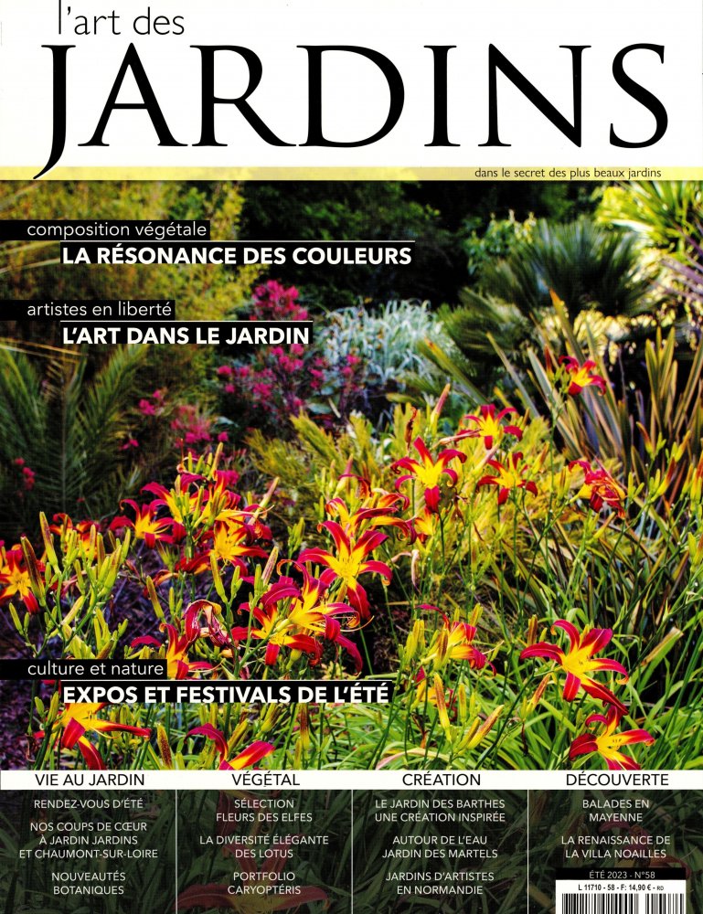 Numéro 58 magazine L'Art des Jardins